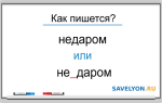 Как пишется «недаром» или «не даром»