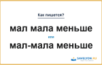 Как пишется «мал мала меньше» или «мал-мала меньше»