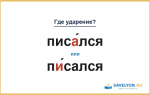 «ПисА́лся» или «пИ́сался» — куда падает ударение?